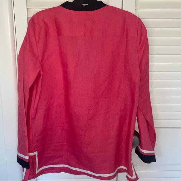 Pink Linen Talbots Tunic size Medium - Picture 4 of 4